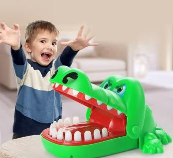 TaTanice咬手鳄鱼玩具按压咬人手指鳄鱼鲨鱼玩具创意整蛊玩具互动儿童礼物 咬手指鳄鱼