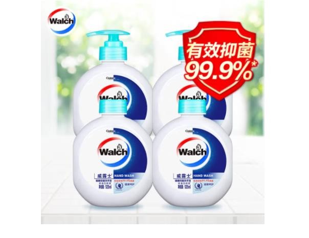 威露士（Walch）健康抑菌洗手液(健康呵护)525ml 抑菌99.9%保障家人健康 泡沫细腻易冲洗