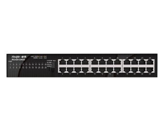 锐捷网络交换机RG-ES124GD 24口交换机 全千兆端口