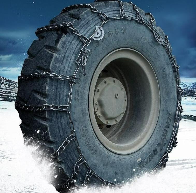 大货车防滑链全包加粗加密客车专用轮胎链轻重卡车雪泥地防滑链 两条825-16横排15条粗8.0mm