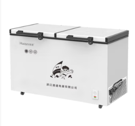 华洋（HUAYO）BD/BC-370A370升商用冰柜顶开双门冷柜单温单箱用