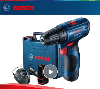 博世（BOSCH）GSB 120 充电式手电钻电动螺丝刀 家用多功能锂电冲击钻（12V 2A双电版）