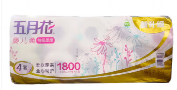 五月花卷纸有芯卷筒纸卫生纸装家用厕纸家庭装 【婴儿柔】
