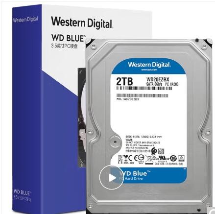 西部数据蓝盘 2TB  硬盘