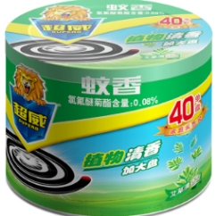 超威牌微烟艾草清香蚊香（加大盘） 40单盘