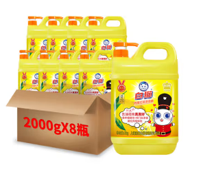 白猫 2kg*8瓶 柠檬红茶洗洁精 白猫 2kg*8瓶 柠檬红茶洗洁精