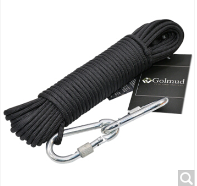 Golmud哥尔姆 9芯户外军规伞绳 捆绑绳 户外装备 军迷用品 20米 黑色