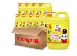 白猫 2kg*8瓶 柠檬红茶洗洁精 白猫 2kg*8瓶 柠檬红茶洗洁精