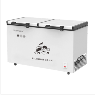 华洋（HUAYO）BD/BC-370A370升商用冰柜顶开双门冷柜单温单箱用