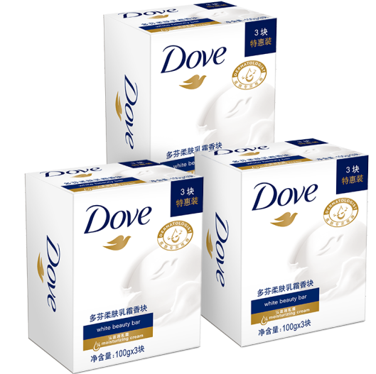 多芬（Dove）柔肤乳霜香块洗脸皂香皂