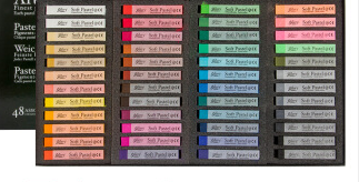 韩国盟友色粉笔48色软性粉彩棒染发蜡笔色粉棒手绘专业黑板报美术用品工具