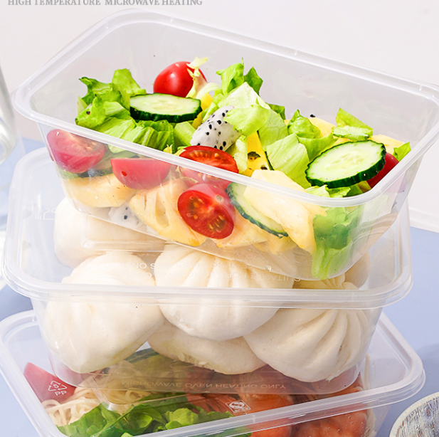 庭好一次性饭盒方形1000ml*300套