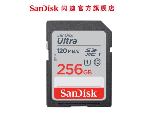 闪迪SanDisk存储卡 SD卡相机sd内存卡微单反存储卡Class10 全高清拍摄相机卡 256G SD卡高速读取120MB/S