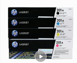 惠普201A一套四色 黑黄红青