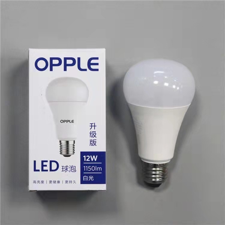 欧普照明OPPLE led灯泡球泡 高亮球泡灯泡照明节能灯 12w【E27大灯头】球泡 白光