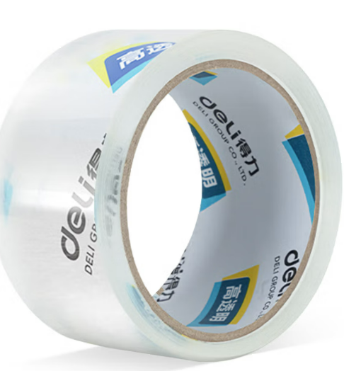 得力30247超市封箱胶带(高透明)48mm*60y*50um(卷)