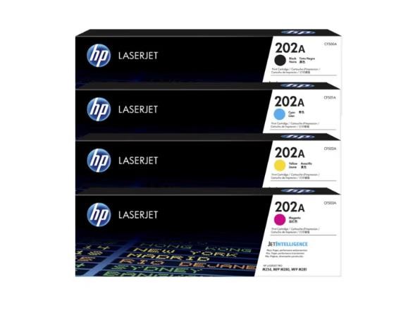 惠普（HP）CF500A 202A四色套装硒鼓（适用于M254NW/254DW/M280NW/M281FDW）