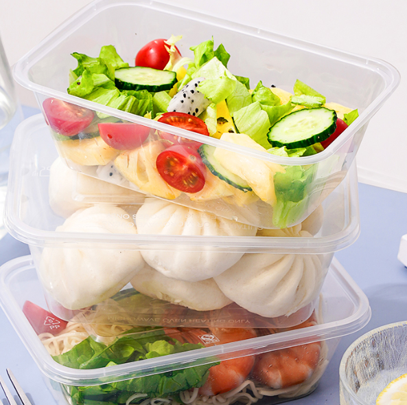 庭好 1000ml*300套 一次性饭盒方形