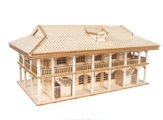 遵义会议旧址木质拼装