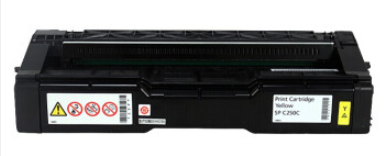 （企业采购）理光（Ricoh）SPC250C碳粉墨粉盒适用SPC250DN/C261DNw打印机黄色墨粉盒（打印约1600页）原装