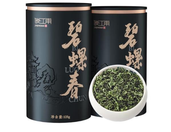 骏江南 春茶2023新茶绿茶茶叶 特级碧螺春 明前250g(125g*2) 黑罐碧螺春