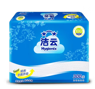 洁云平板卫生纸300张42包整箱