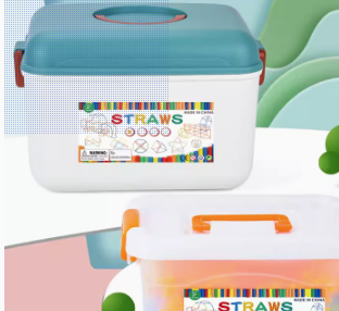 儿童吸管管道拼插积木