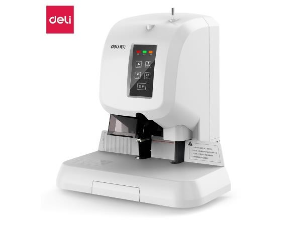 得力（deli）3880 激光定位财务凭证自动装订机 标书文案卷宗电动档案打孔机