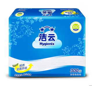 洁云平板卫生纸300张42包整箱