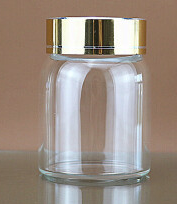 新款带盖加厚玻璃小瓶透明玻璃密封罐瓶食品包装瓶