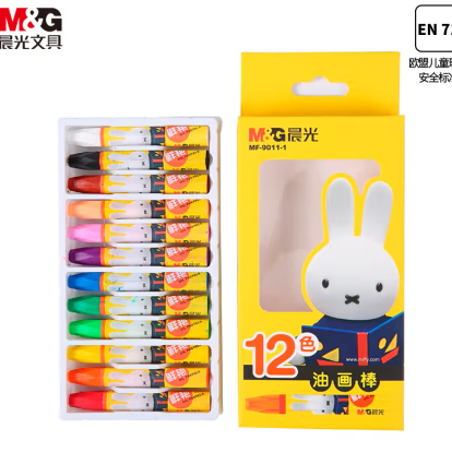 晨光(M&G) MF9011-1米菲3D六角油画棒12色 单位：盒