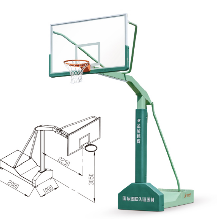 金陵篮球架 YDJ-2B室外移动单臂篮球架