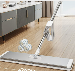 免手洗平板拖把 60cm板（含3块换洗布）