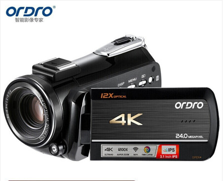 欧达（ORDRO）AC5直播摄像机4K高清录像机手持专业摄影机便携式家用数码dv