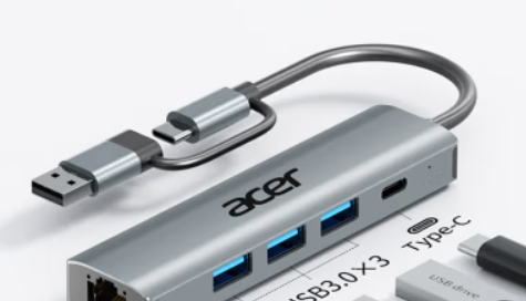 宏基USB 3.0 分线器铝合金 1米