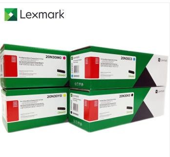 利盟（Lexmark）20N30K0/C0/M0/Y0 硒鼓/粉盒四色套装 适用CS331、431dw/CX331、431adwe