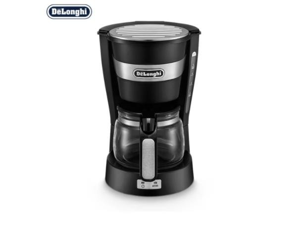 德龙（Delonghi）咖啡机 美式滴漏式咖啡壶 家用迷你半自动咖啡机 ICM14011（黑色）