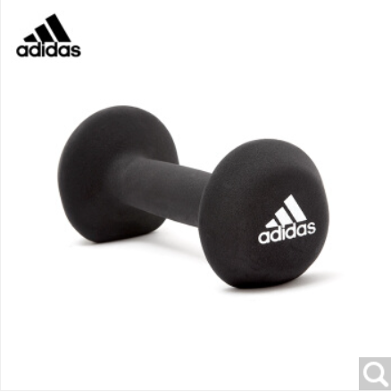 阿迪达斯（adidas）哑铃女男士家用包胶健身哑铃单个圆头哑铃 健身器材 2kg ADWT-10022