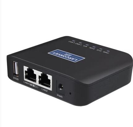 蓝阔 PS110UW多功能无线USB打印服务器打印机扫描仪wifi网络共享器云打印手机打印