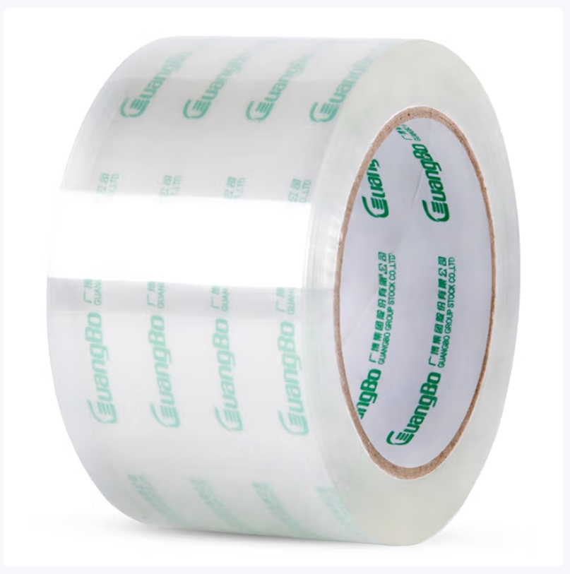 广博高透明胶带宽胶带封箱胶带打包胶带封口胶大卷胶布 6卷装60mm*100y*50μm91.4米/卷FX-63