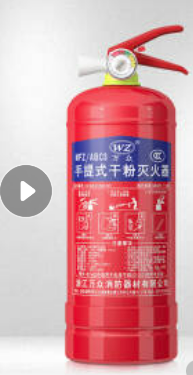 万众（WZ）手提式干粉灭火器3KG家用商用车载灭火器3公斤消防器材