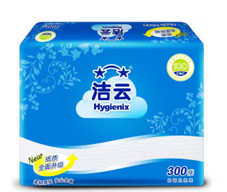 洁云平板卫生纸300张42包整箱