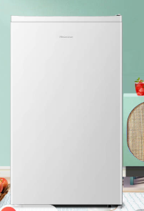 海信(Hisense)小冰箱迷你单门 95升一级能效小型家用办公室租房宿舍冷藏微冷冻BC-95S/A精致分区