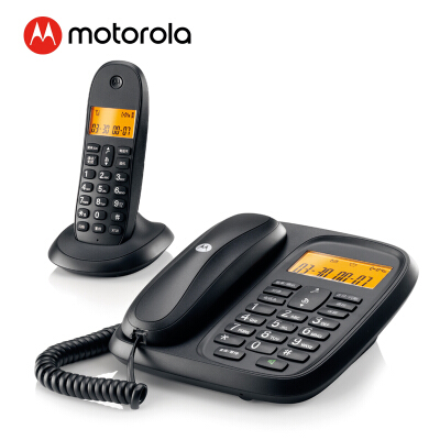 摩托罗拉(Motorola)数字无绳电话机 无线座机 子母机一拖一