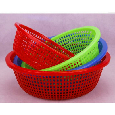 圆形篮子镂空加厚框子蔬洗菜篮厨房大容量沥水菜篮