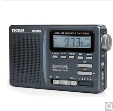 德生（Tecsun） 收音机 英语四六级便携式家用全波段数字显示钟控DR-920C