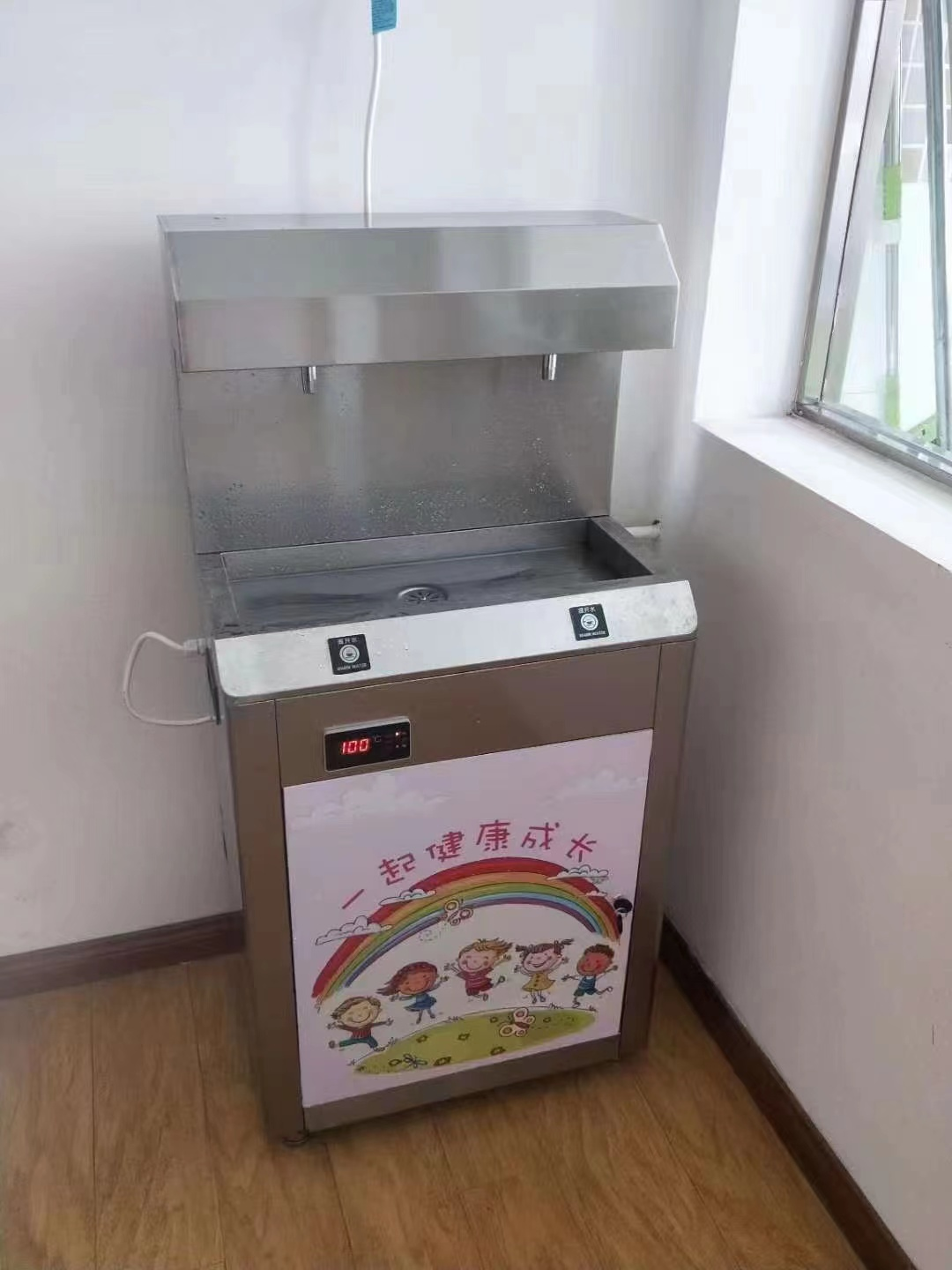 竹汐YQ-2RN双温2龙头 纳滤净化 幼儿园专用恒温型直饮机