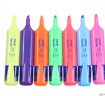 东洋SP-25荧光笔彩色简约小清新记号笔