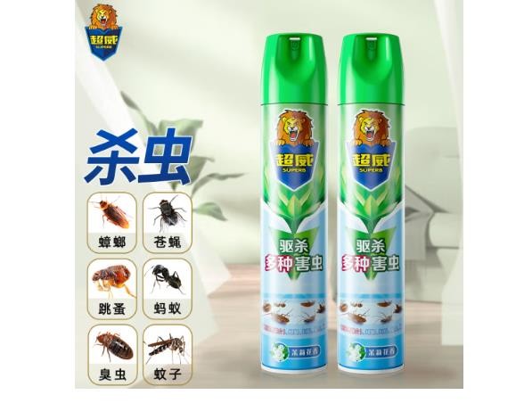 超威杀虫剂喷雾蟑螂药蚂蚁药跳蚤苍蝇药臭虫药500ml*2茉莉花香