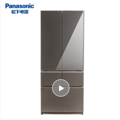 松下（Panasonic）453升嵌入式无霜对开双开门四门多门电冰箱家用NR-W461BX-TH 绚雅棕